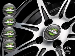 Wheel Emblems Brand Silicone Sticker Style